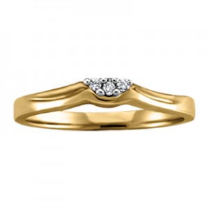  Lady ring yellow gold, diamonds SI2 / HI